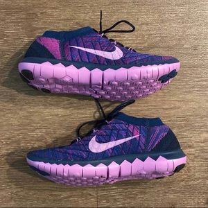 Nike Free 3.0 Flyknit, purple/pink/navy, 6.5, New